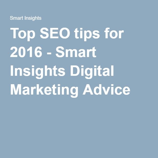 Invenit Micronology Information Technology Solutions | Top SEO Tips for 2016 - Smart Insight in Digital Marketing